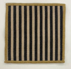 Midnight Ticking Stripe Linen-Look Coaster Set Pack of 4 pieces