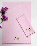 Embroidered Sunflower Kitchen Towel Set Pack of 2pieces
