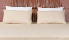 EcruE Luxury Cotton Ribbed Bed Cover