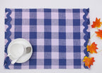 Woven Rib Check Placemat Set Pack Of 2Pieces