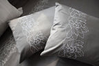 Ecrue Embroidered Cotton Satin Duvet Cover Set