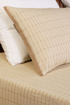 EcruE Luxury Cotton Ribbed Bed Cover