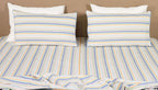 Atelier Yarn-Dyed Striped Cotton Flat Bed Sheet Set