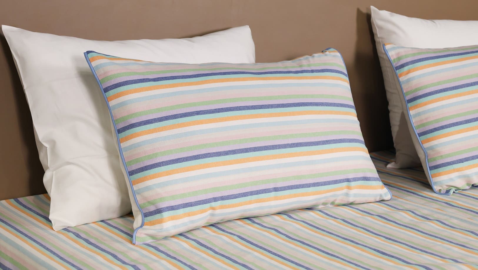 Atelier Yarn-Dyed Striped Cotton Flat Bed Sheet Set