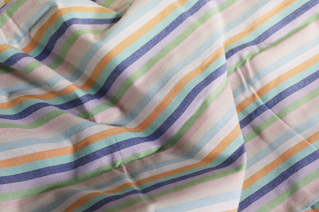 Atelier Yarn-Dyed Striped Cotton Flat Bed Sheet Set