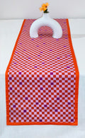 Geometric Mosaic Twill Printed Table Runner