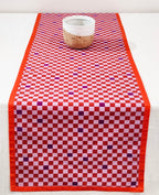 Geometric Mosaic Twill Printed Table Runner