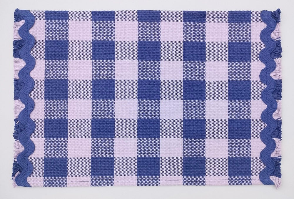 Woven Rib Check Placemat Set Pack Of 2Pieces