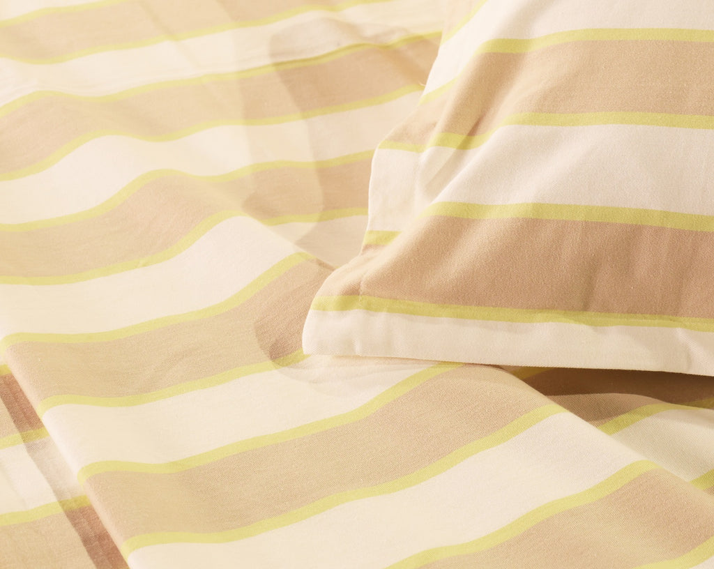 Golden Sands Yarn-Dyed Stripe Bed Sheet Set