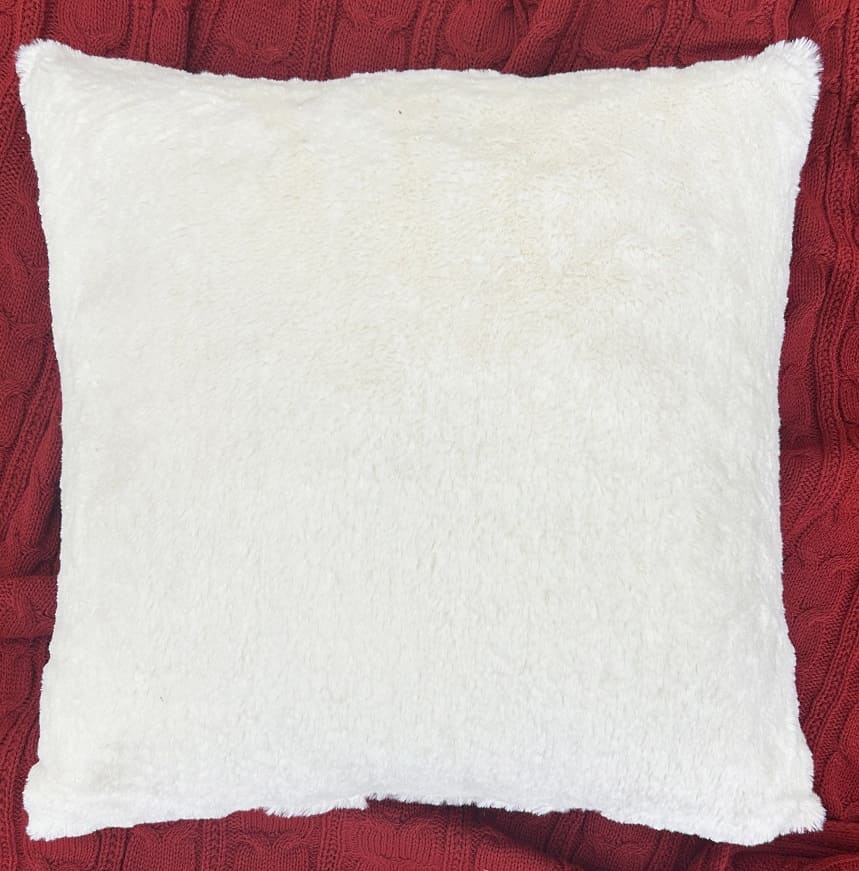 "Merry & Bright" Holiday Embroidered Throw Pillow 18x18''