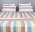 Studio Stripe Yarn-Dyed Cotton Flat Bed Sheet Set