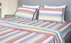 Studio Stripe Yarn-Dyed Cotton Flat Bed Sheet Set