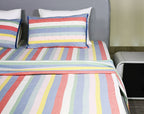 Studio Stripe Yarn-Dyed Cotton Flat Bed Sheet Set
