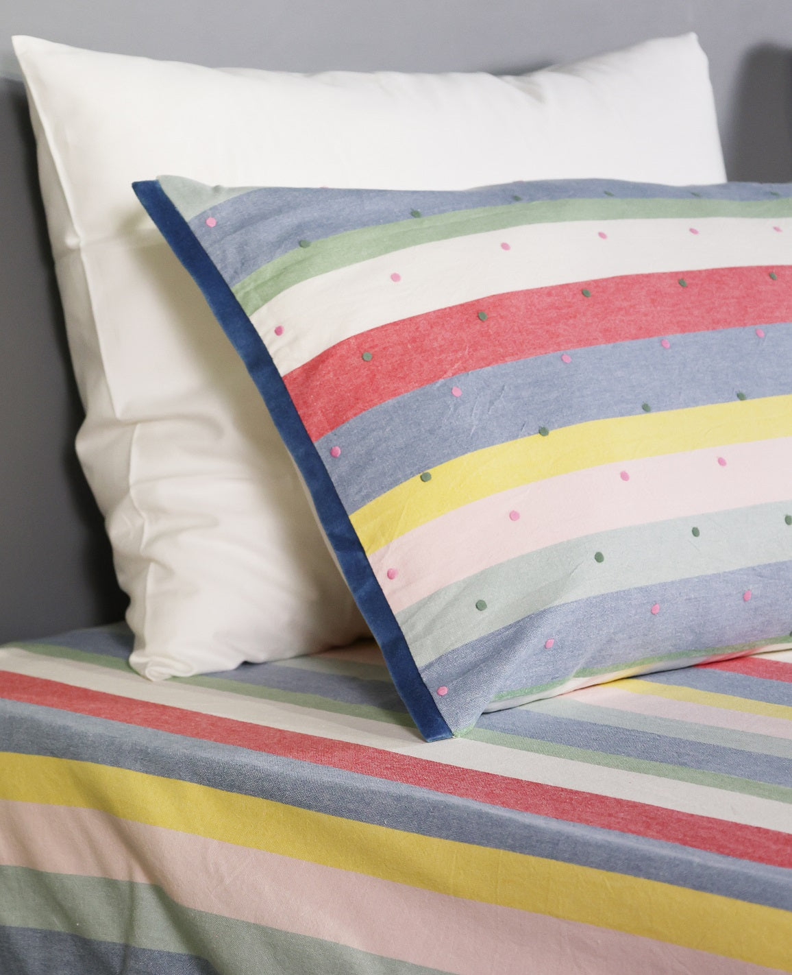 Studio Stripe Yarn-Dyed Cotton Flat Bed Sheet Set