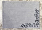 EcruE Luxury Embroidered Cotton Linen Table Linen Set