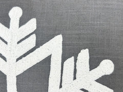 Embroidered Snowflake Decorative Throw Pillow