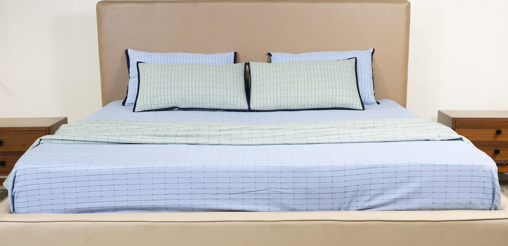 EcruE Luxury Cotton Ribbed Bed Cover