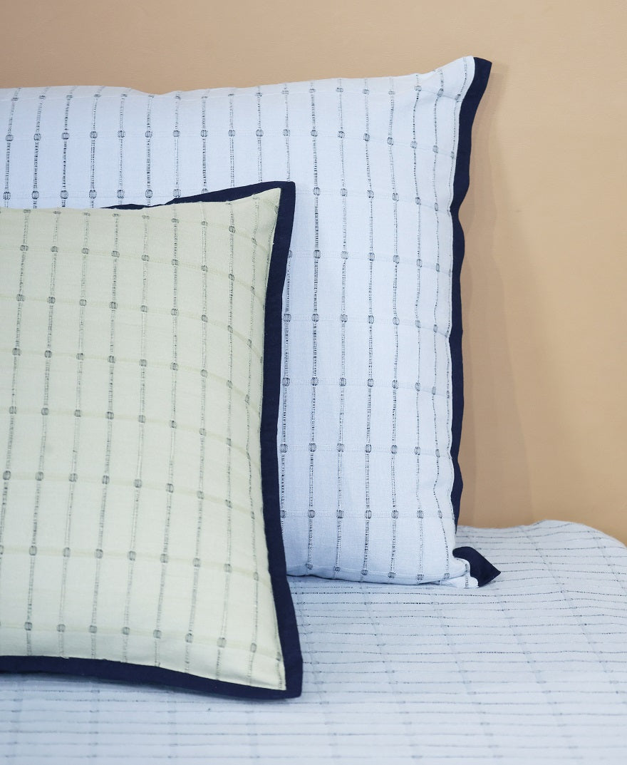 EcruE Luxury Cotton Ribbed Bed Cover