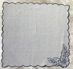 EcruE Luxury Embroidered Cotton Linen Table Linen Set