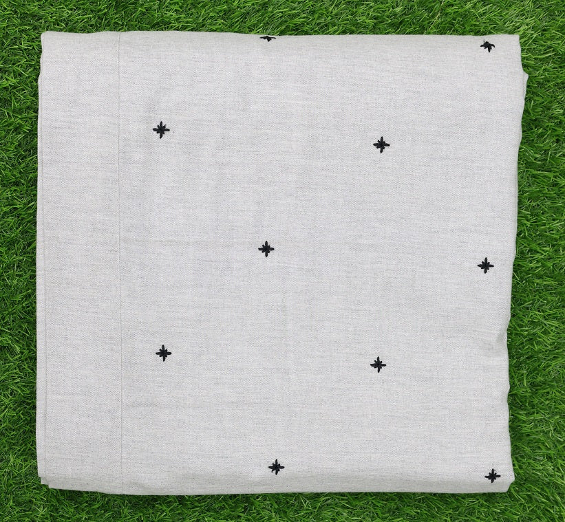 Premium Star Embroidered Melange Dohar Set