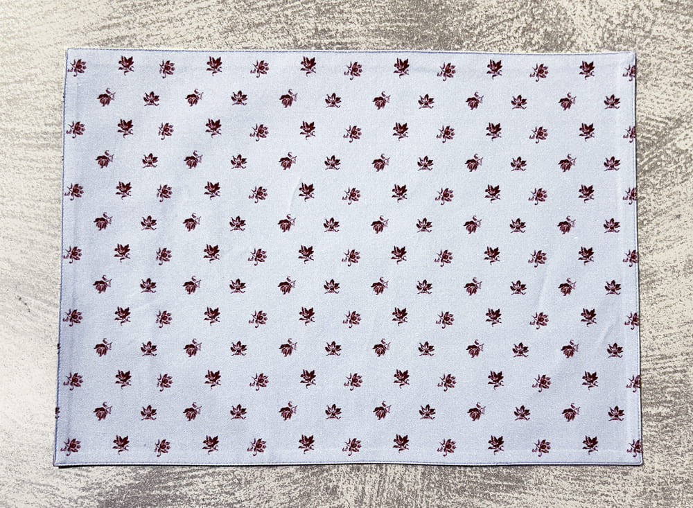 Reversible Printed Cotton Twill Placemat Set