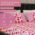 Nature-Inspired Printed 100% Cotton Bed Sheet Set
