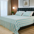 Premium Woven Striped Bed Sheet Set