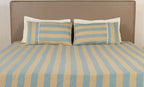 Classic Woven Herringbone Striped Bed Sheet Set