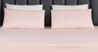 Luxury Blush Petal 200TC Cotton Printed Bed Sheet Set