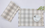 Woven Rib Check Placemat Set Pack Of 2Pieces