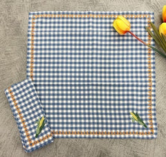 Embroidered Napkin size 18x18'' Set of 04pieces