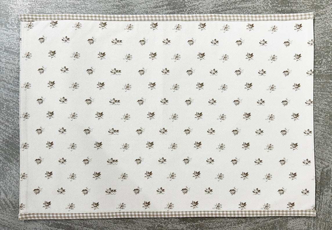 Reversible Printed Cotton Twill Placemat Set