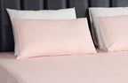 Luxury Blush Petal 200TC Cotton Printed Bed Sheet Set