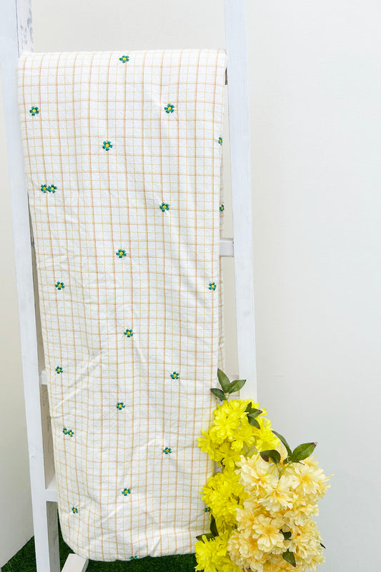 Embroidered Single Quilt witout Sham Size-60x90''
