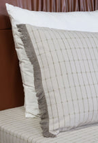 EcruE Luxury Cotton Ribbed Bed Cover