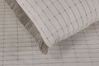 EcruE Luxury Cotton Ribbed Bed Cover