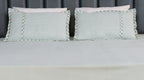 Mint Frost Woven Micro-Check Bed Sheet Set
