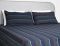 Designer Woven Dobby Stripe Bed Sheet Set