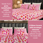 Nature-Inspired Printed 100% Cotton Bed Sheet Set
