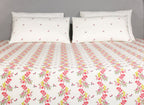 Elevate Aesthetic Cotton Printed Flat Bed Sheet Set
