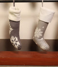Snowflake Embroidered Christmas Stocking
