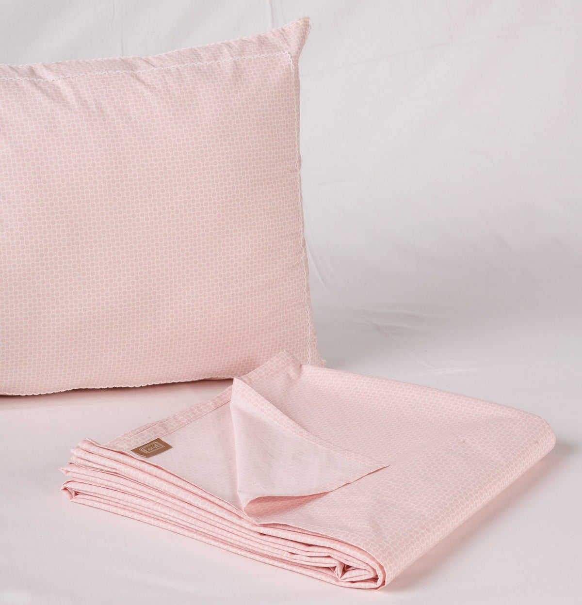 Luxury Blush Petal 200TC Cotton Printed Bed Sheet Set