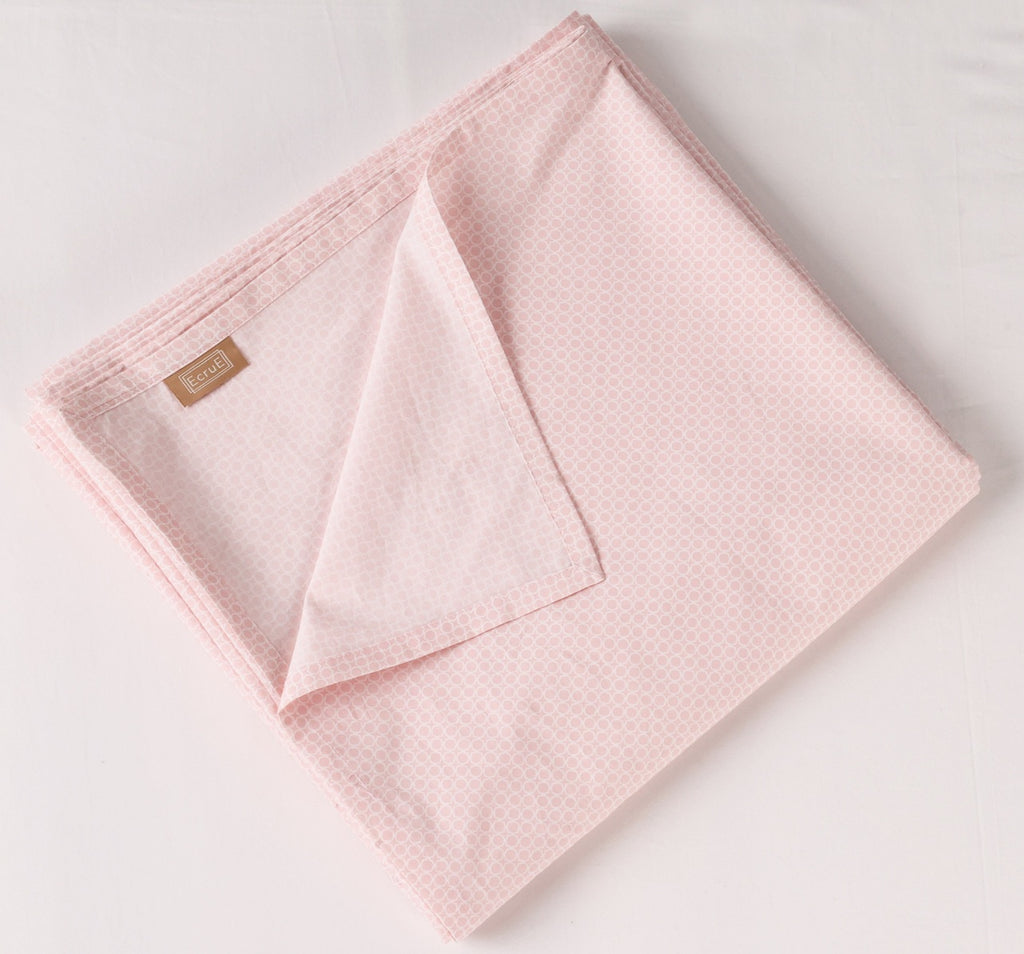 Luxury Blush Petal 200TC Cotton Printed Bed Sheet Set