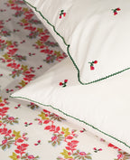 Elevate Aesthetic Cotton Printed Flat Bed Sheet Set