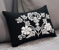 Hand-Beaded And Embroidered Cushion