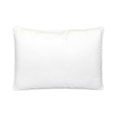 Ho Ho Ho" Embroidered Cushion with Cream Cord Piping (12x20") – Festive & Cheerful Holiday Decor