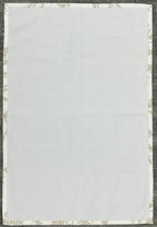 Alabaster Flora Satin-Frame White Cotton Waffle Towel Set Of 4 Pieces