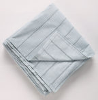 EcruE Luxury Woven Pleated Stripe Cotton  Bed Cover