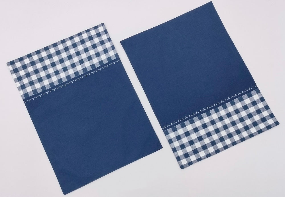 Nautical Fusion Woven Gingham Placemat Set Pack of 2 Pieces
