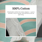 Premium Woven Striped Bed Sheet Set